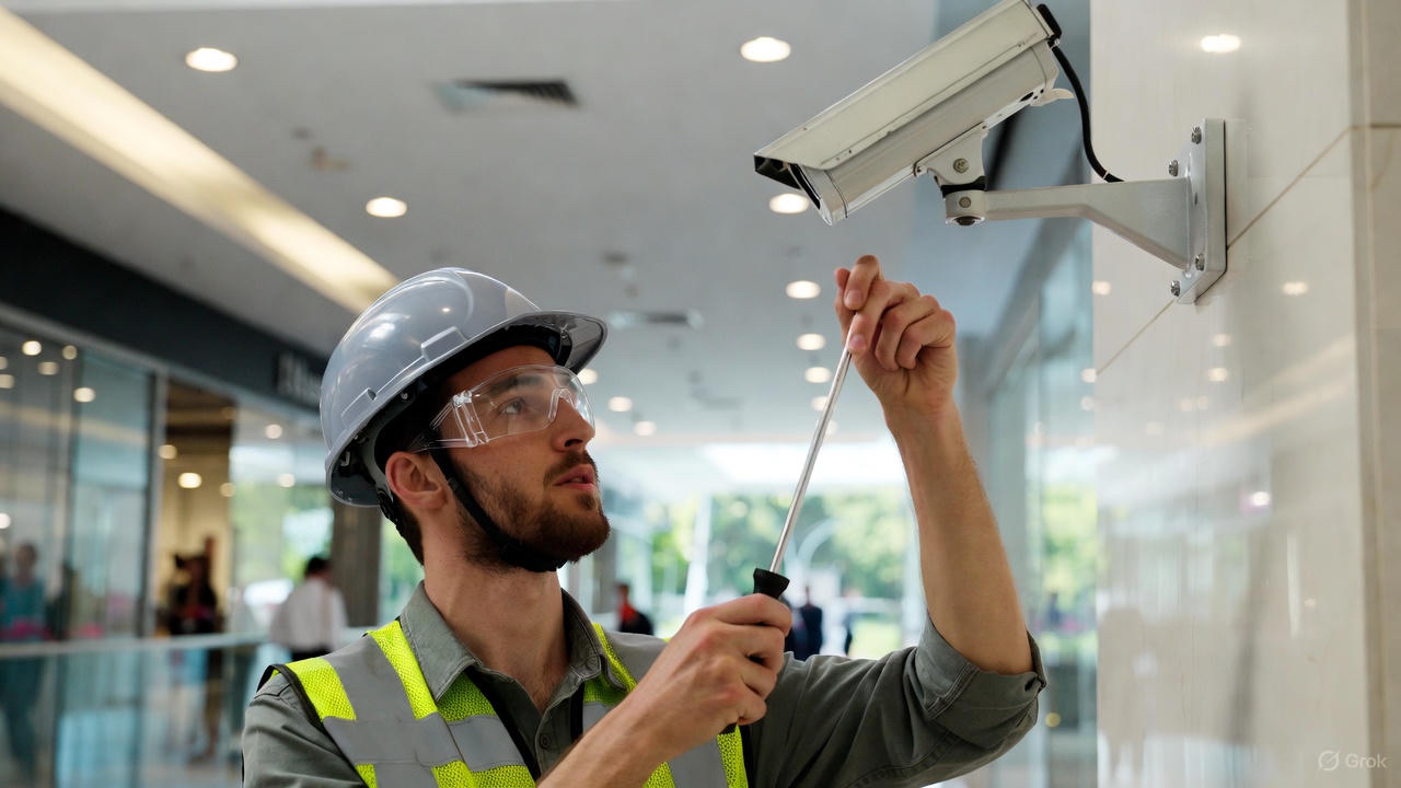 Видеонаблюдение и СКУД в ТЦ «Солнечный»