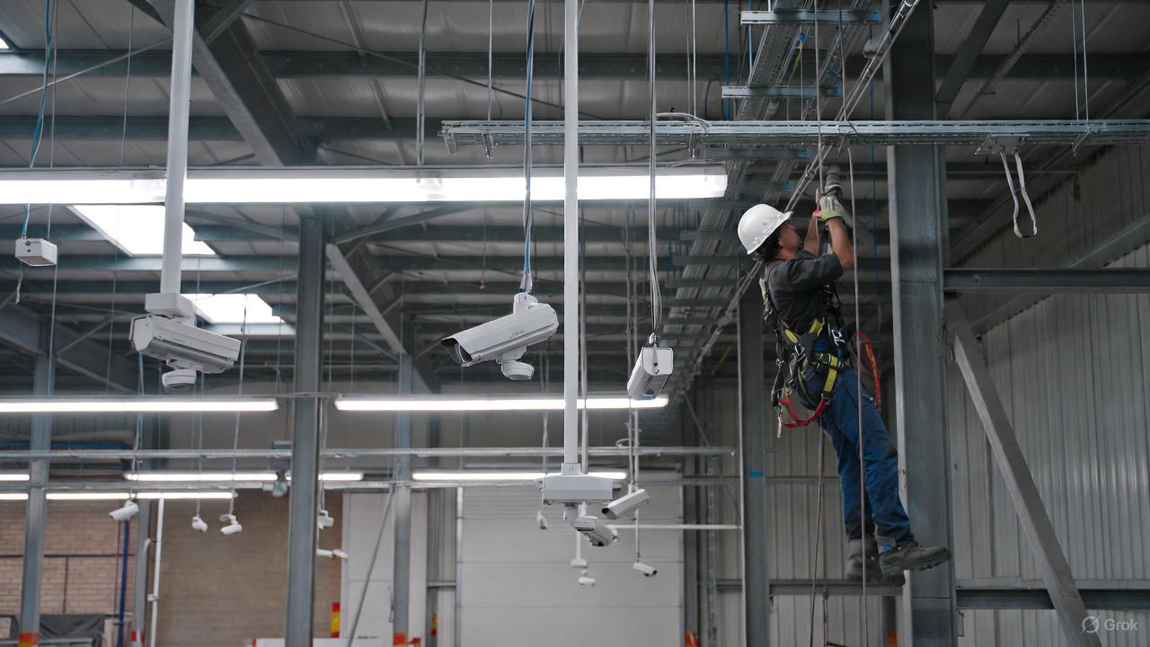 Монтаж систем безопасности на складе «Химки»